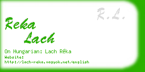 reka lach business card